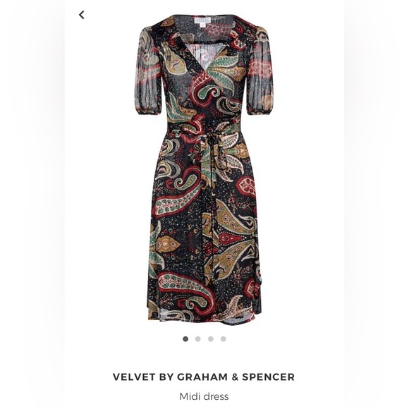 Velvet by Graham & Spencer wrap dress large - Picture 6 of 10